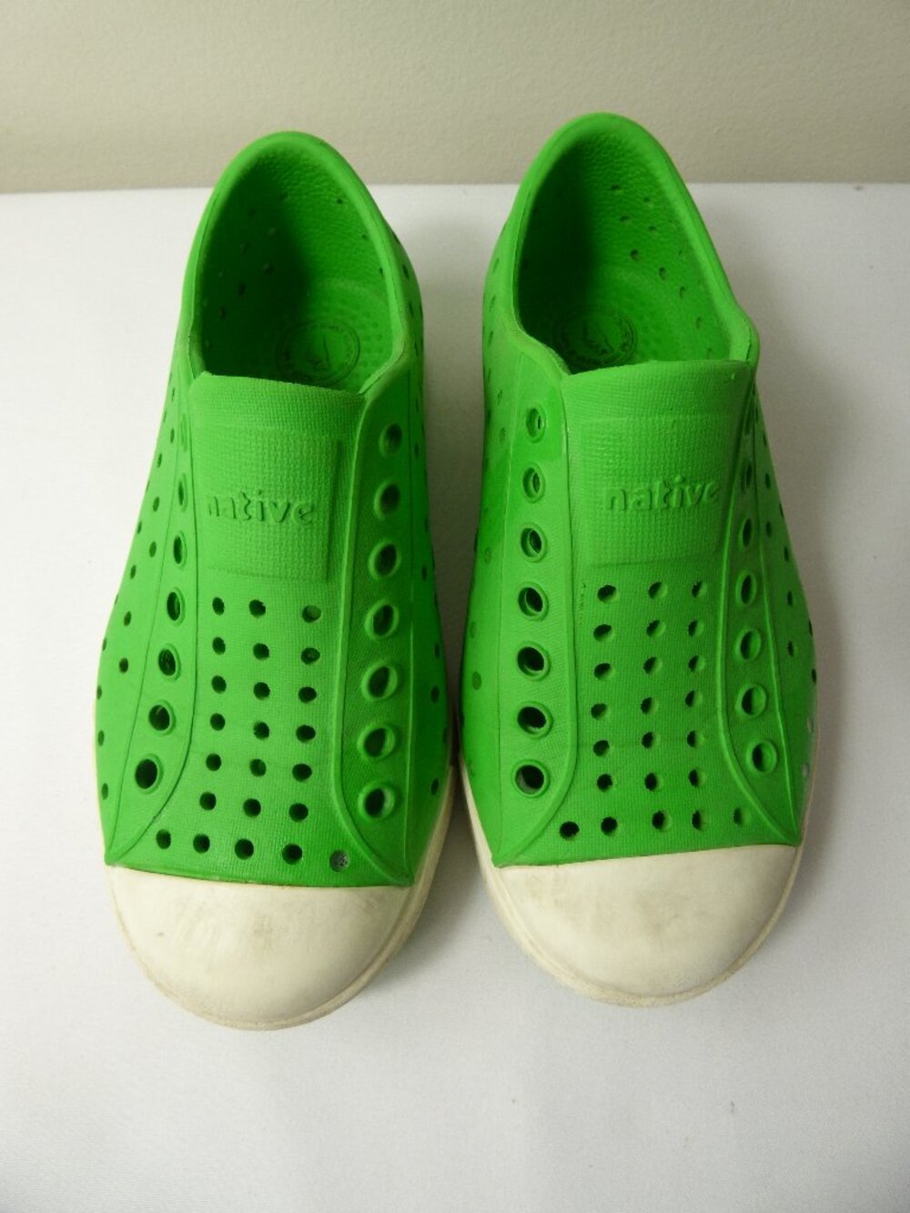 Native Kids' Green Jefferson Shoes, Size 10